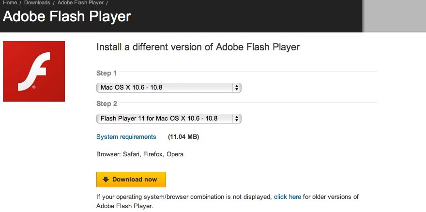 how do you get adobe flash player on mac